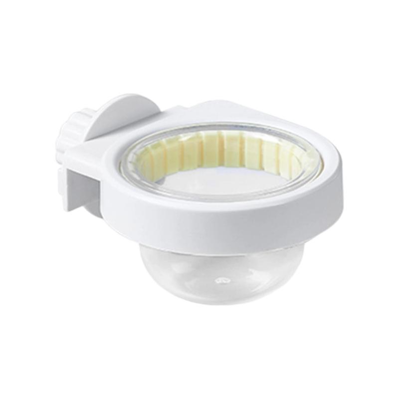 

Cage Mounted Parrots Food Dish Spill Resistant Design Bird Food Bowl Easy To Clean For Budgerigars Pet Birds Feeders білий