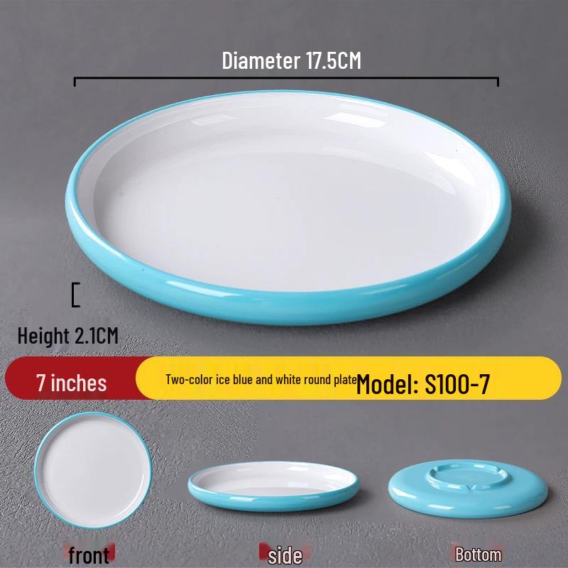 Melamine Nordic Style Cold Dish & Stir-fry Plate for Restaurants and Hotels