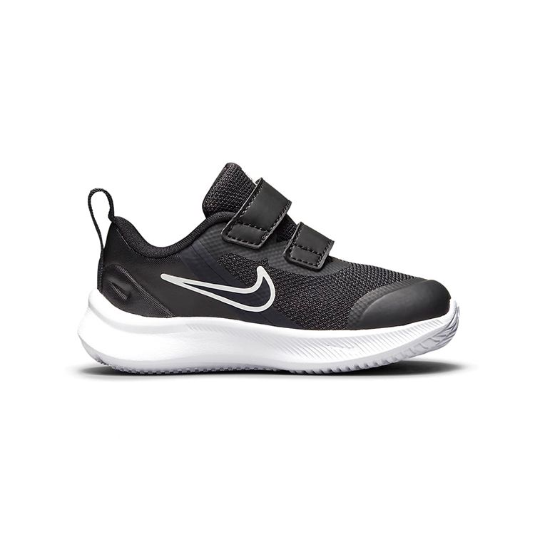 Nike Star Runner 3 TD Black Dark Smoke Grey White Toddler Running Shoes DA2778-003
