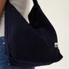 Wrinkle Leopard Hobo Bag (Navy)