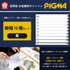 Sakura Cray-Pas Water-Based Pen, Pigma, 10-Piece Set, Black, ESDK-10#49