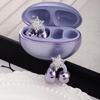 Crystal Encrusted Rotating Earphone Clip Snowflakes Pattern Not Slip Grip Earphone Holder Pair for FreeClip