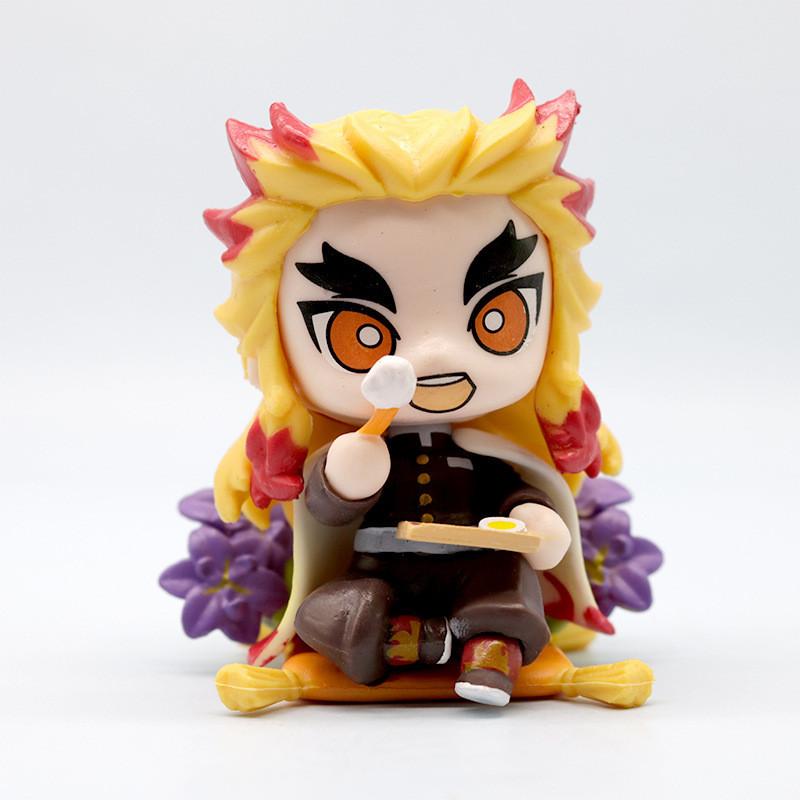 Demon Slayer Birth Flower Pvc Figure Set With Collectible Figures For Anime Fans