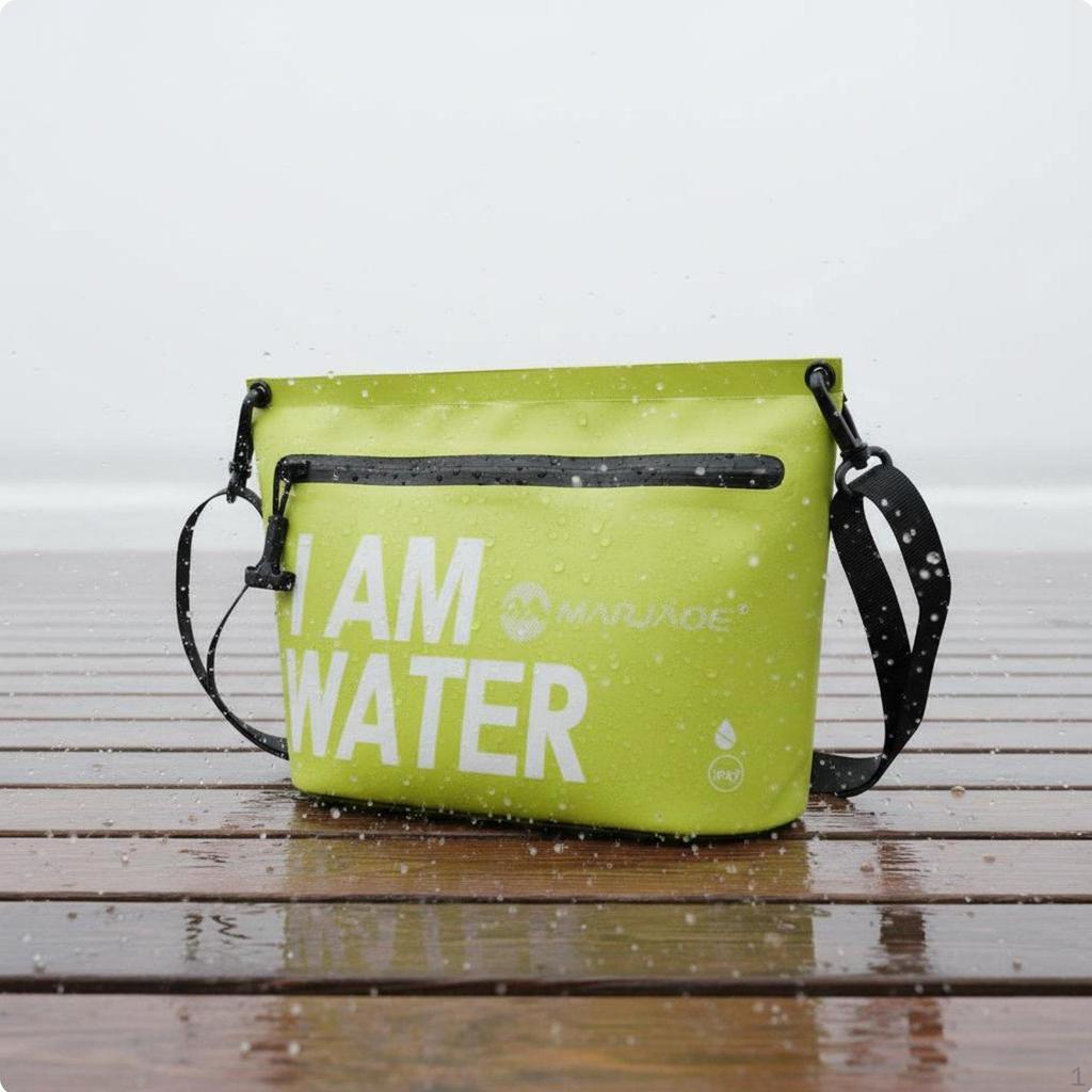 Submersible Dry Bag PVC Material Water Sports Shoulder Lightweight Airtight Zipper Pouch for