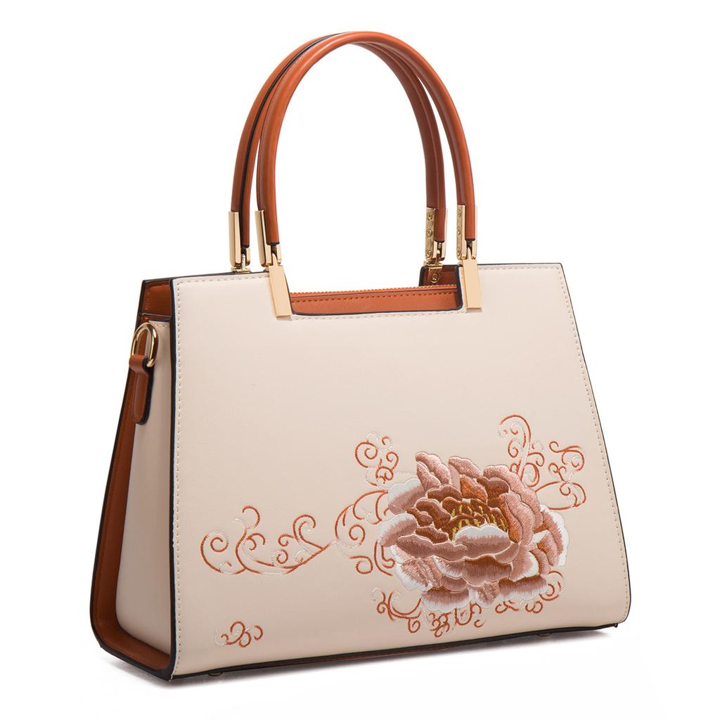 Mother'S Day Gift High-End Embroidery Wedding Bag Women'S Bag Mother Bag Handbag Large Capacity