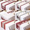 Christmas Table Runner Xmas Table Flag Cover Merry Christmas Decorations for Home 2025 Navidad Gifts New Year 2025 Tablecloth