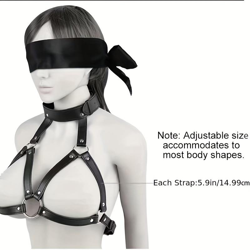 2ks BDSM Mouth O Ring Gag Svorka na bradavky Korzet Opasek Sexuální hračka Produkty pro dospělé Sexy Bondage SM Collar Restraint Ústa pouta Kožený trénink