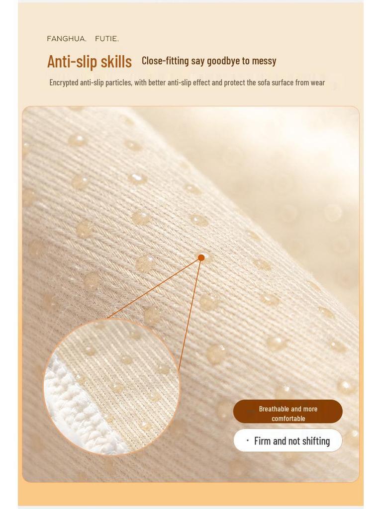 Winter Plush Non-Slip Sofa Cushion & Cover - Modern, Thickened Design