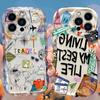 Travel Memory Pattern Phone Case For iPhone 17 16 15 Pro Max Air 11 12 13 Mini XS X XR 8 7 Plus 16E Silicone Shockproof Cover