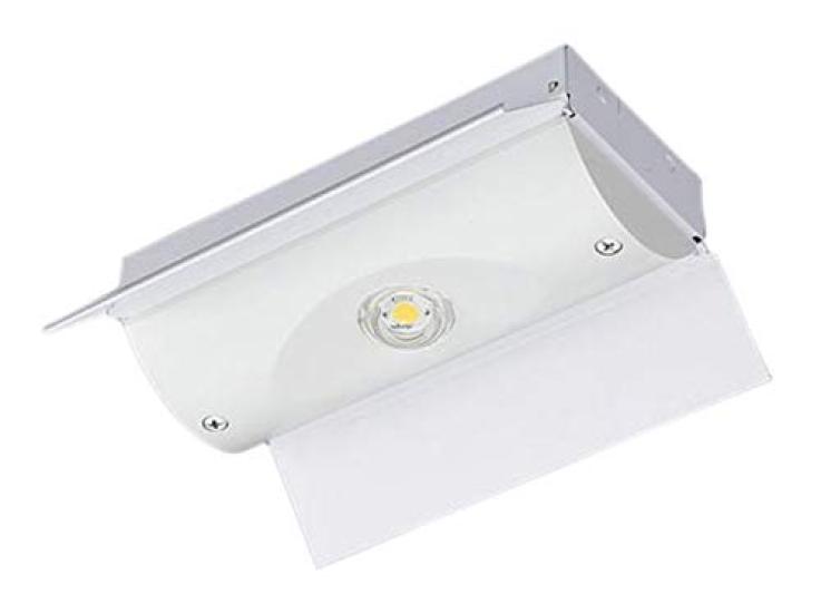 Panasonic LED Emergency Lighting Fixture with Separate Power for Low To Medium NNLG01517 Cross Reflector, Supply, Ceilings, White, (Same Section)