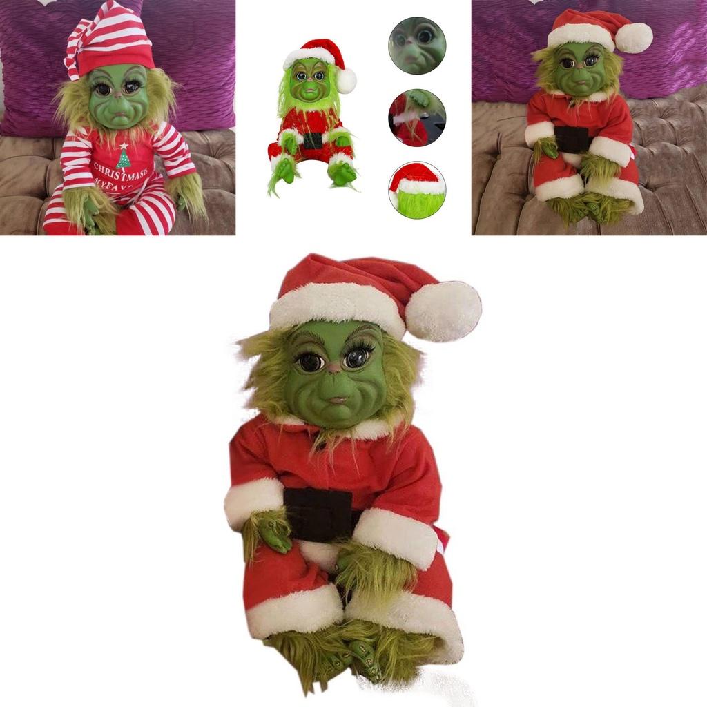 Adorable 20cm Grinch Doll Christmas Stuffed Plush Toy Perfect For Holiday Decor
