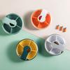 Pill Splitter Box ABS PC Resuable Stainless Steel Slicer Storaging Tablet Divider Office Business Trip Organizer Accessories