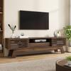 TV Lowboard TV Cabinet TV Board TV Table MDF Slatted Doors Drawer Cable Passage Living Room