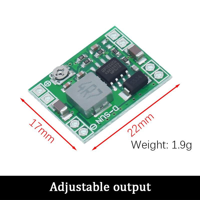 Smart Electronics MP1584 Ultra-small Size DC-DC Step Down Power Supply Module 3A Adjustable for Arduino Diy Starter Kit LM2596S