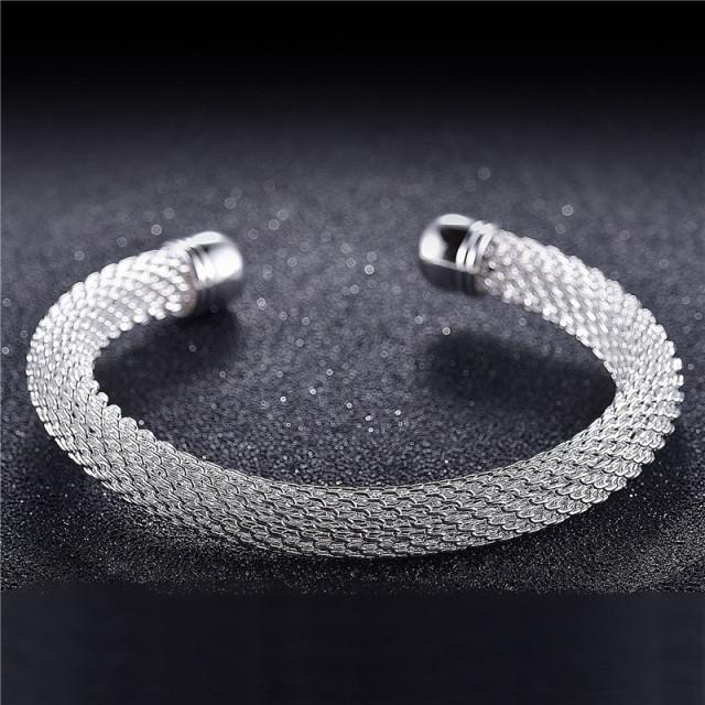 

Простой браслет с подвесками из стерлингового серебра 925 пробы ручной работы и браслет для женщин, модные свадебные элегантные ювелирные изделия Sl147