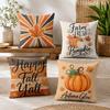 Autumn Color Scheme Cushion Cover Short Plush Soft DoubleSided Printing Pillow Case Cozy Sofa Bedroom Home Decor Gift