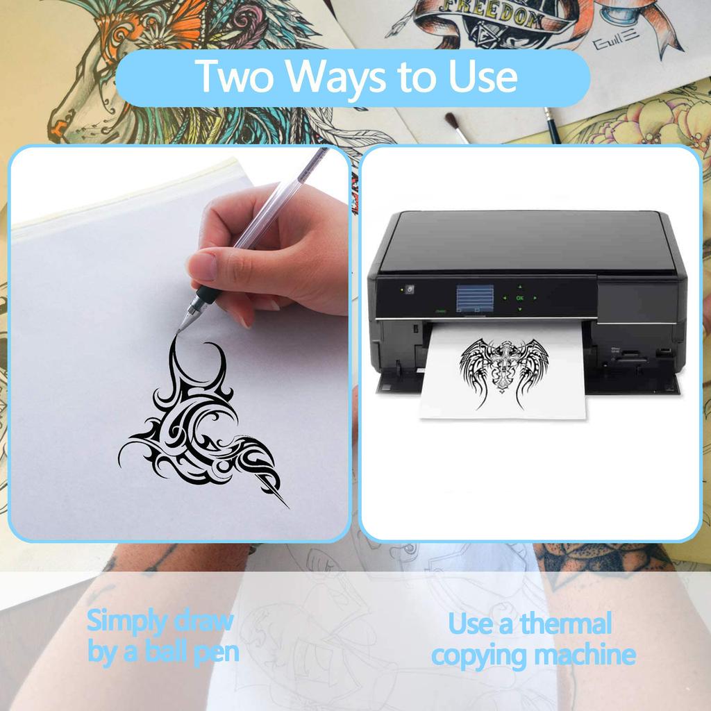 10/50/100Pcs Tattoo Transfer Pape A4 Size Copy Paper Thermal Paper for Tattoo Transfer Machine Hot Tattoo Accessorie