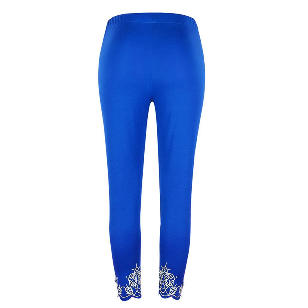 ქალთა სპორტი იოგა პრინტით ვარჯიში შუა წელის სარბენი შარვალი ფიტნესი ელასტიური გამაშები