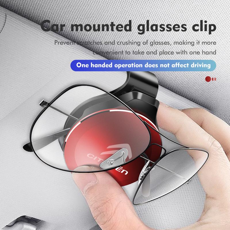 Sun Visor Car Mounted Glasses Clip Holder Storage Accessories For Citroen Grand Berlingo Jumper Celysee Xsara Picasso Aircross ajf256