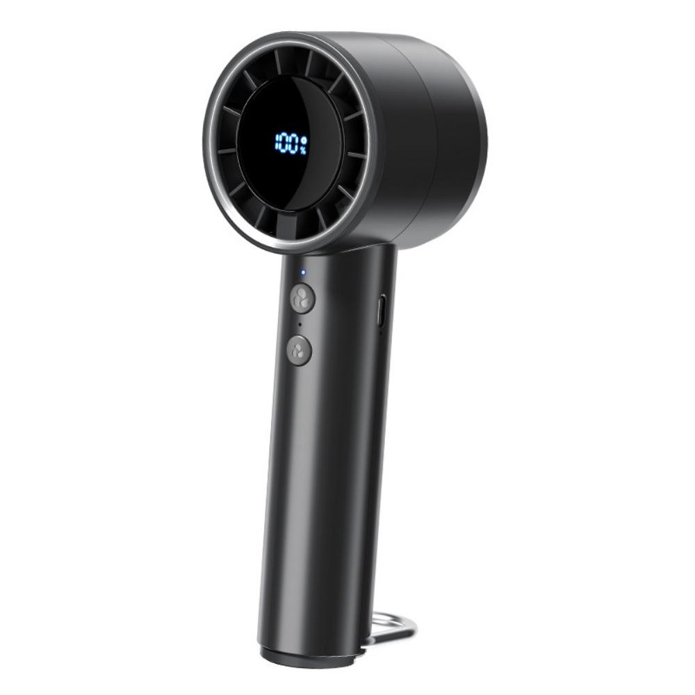 Ice Pack/Digital Display Ice Sensation Hurricane Fan Mini Handheld Fan Cooling Tools Style 2 Black