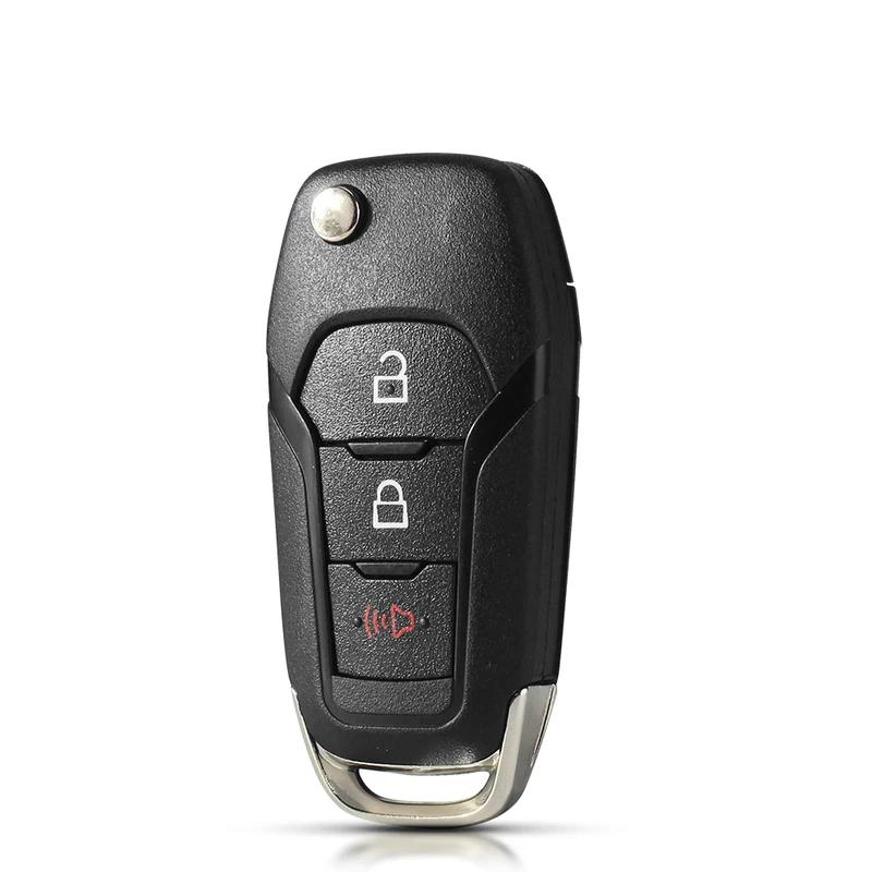 For Ford F-150 F-250 F-350 Explorer Ranger Ka Fiesta Mondeo 2/3 Buttons Smart Remote Car Key Case