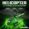 Alloy ABS RC Helicopter: 7 LED Colors (Red/Green), Fixed Height, USB Charge | High-Control Toy