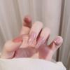 24Pcs Goose Yellow Cream Flower French Acrylic Press On Nails Full Coverage Removable False Nail Art Tips