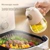 Glass Bear Shaped Oil Sprayer Bottle with Handle ,Ideal for Air Fryers, Kitchen Use, Transparent Design for Easy Monitoring,