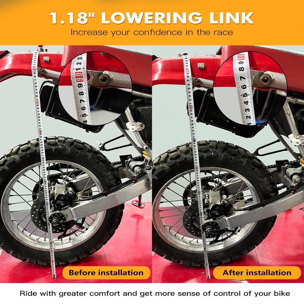For Honda XR650L 1993-2025 2024 Lowering Link 1.18in/30mm For Honda XR600R 1985-2024 Billet Aluminum XR 600R XR 650L Accessories