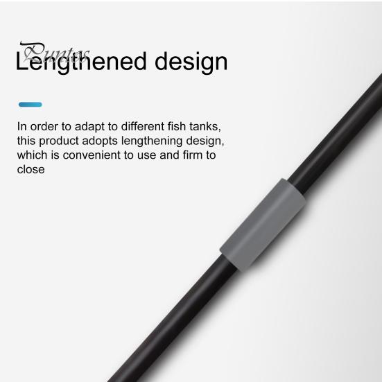 Aquarium Tank Brushes 1 Set Fish 120-Degree Adjustment Adjustable Length Strong Rod Body Algae Scrapers Long Handle 5 in Gravel Rakes for