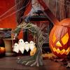 Halloween Cute Ghost Tree Swing Decor Swing Ghost Halloween Figurines Table Decor Spooky Halloween Decorations Party Supplies
