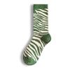 Long Socks Women'S Plaid Medium Tube Cotton Socks High Tube Tide Japanese Retro Stacking Socks Stockings