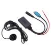 Bluetooth AUX IN Cable Adapter Stereo Full Speed with Removable Microphone Replacement for Alpine 2009‑up