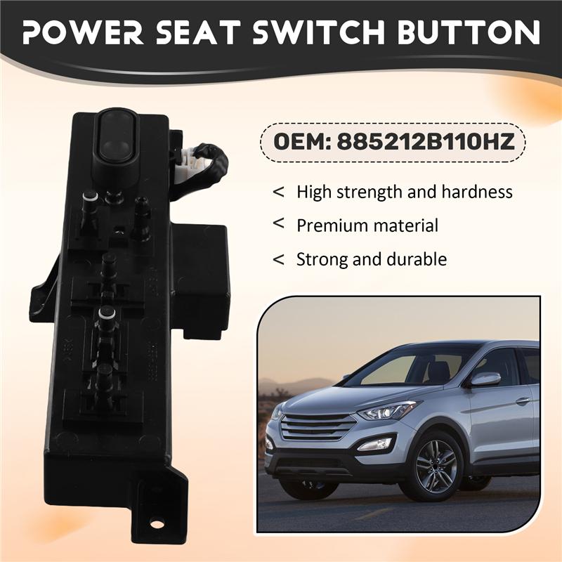L10A Car Front Left Power Seat Switch Button 885212B110HZ For Hyundai Santa FE 2010-2011 Car Accessories LHD
