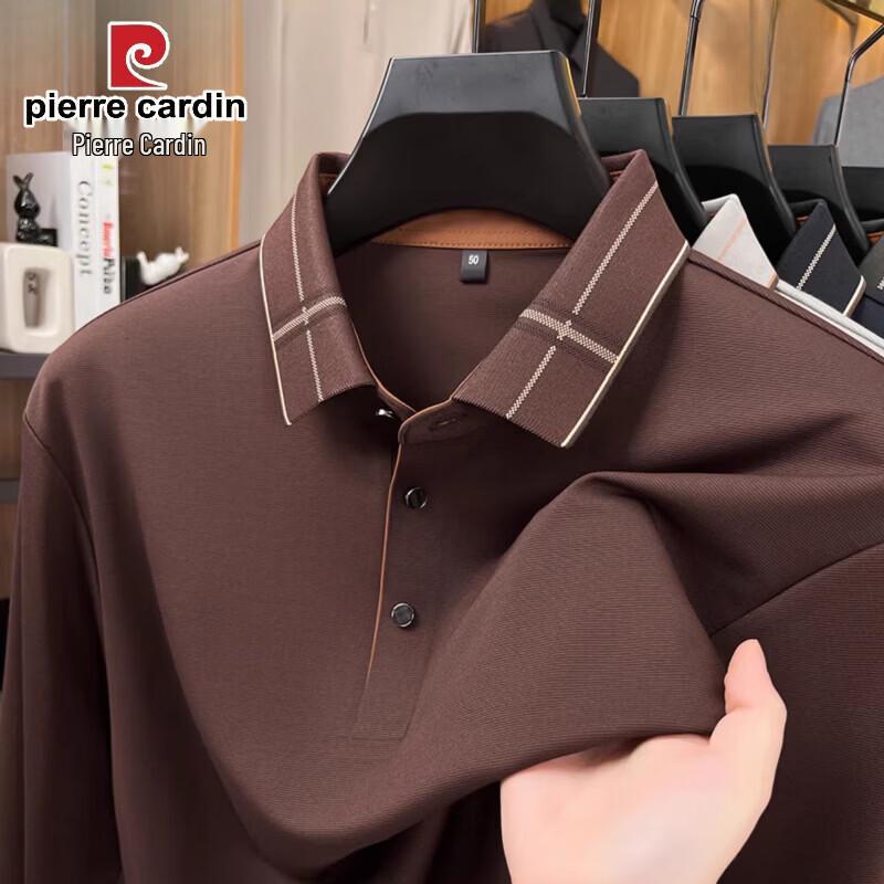 Pierre Cardin Men's Seamless Long Sleeve Polo Shirt