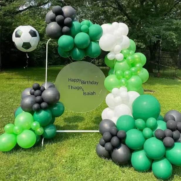 Football Trophy Aluminum Film Balloon Green Arch Set Boy Baby Birthday Party Decoration Decoration