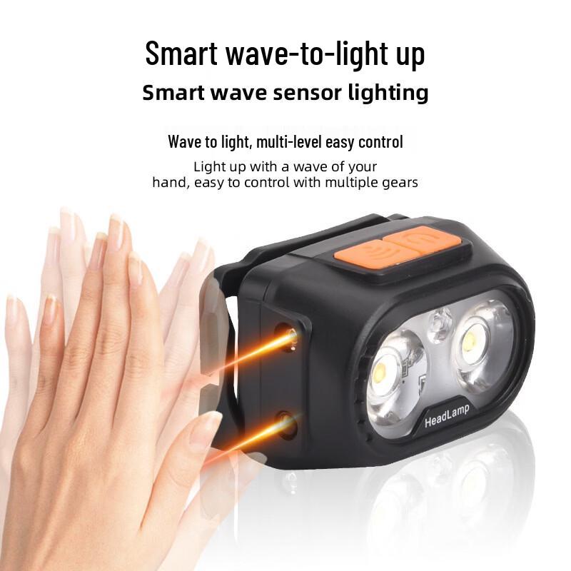 NuFeng LED Rechargeable Sensor Headlamp