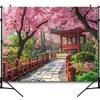 2D Dreamy Sakura Pathway in Traditional Japanese Garden
