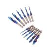 M3-M10 Metric HSS Titanium Coated 3-in-1 Combination Drill Tap, Hex Shank Spiral Flute for Blind Hole Tapping On CNC 1/6-Pcs
