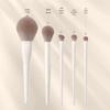 Cheng Shian's Yun Porcelain Makeup Brush Set: Eyeshadow, Blade, Scythe, Eyeliner, and Powder Brushes.