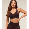 Gymshark Vital V Neck Sports Bra Rich Maroon Marl B3a4k Nc65