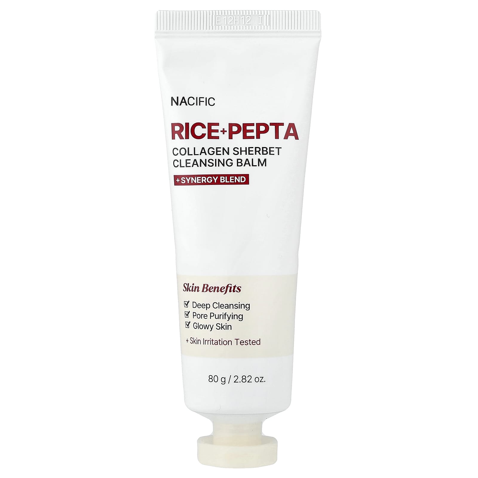 Nacific Rice + Pepta Collagen Sherbet Cleansing Balm, 80g (2.82oz)