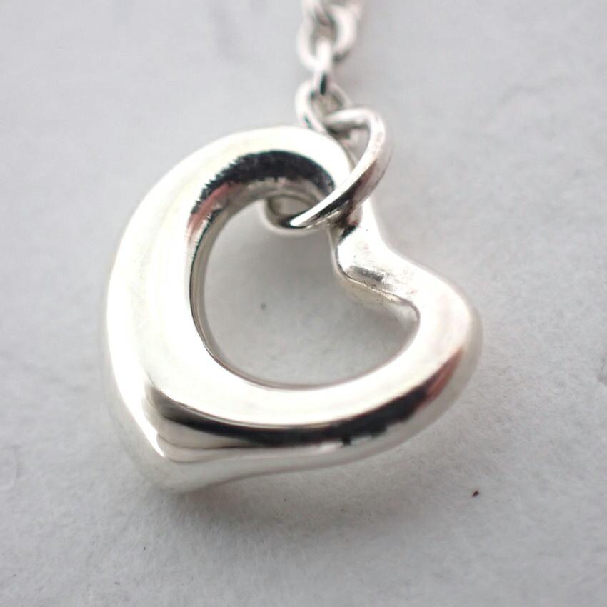 [Pre-owned] TIFFANY 925 Open Heart Diamond Earrings (One Side) / j64-9