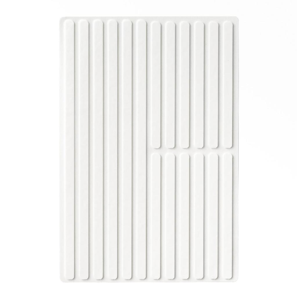 GRIPLUS and Strong Stickers Slim Postcard Size Ultra-thin Anti-Slip (2, White)