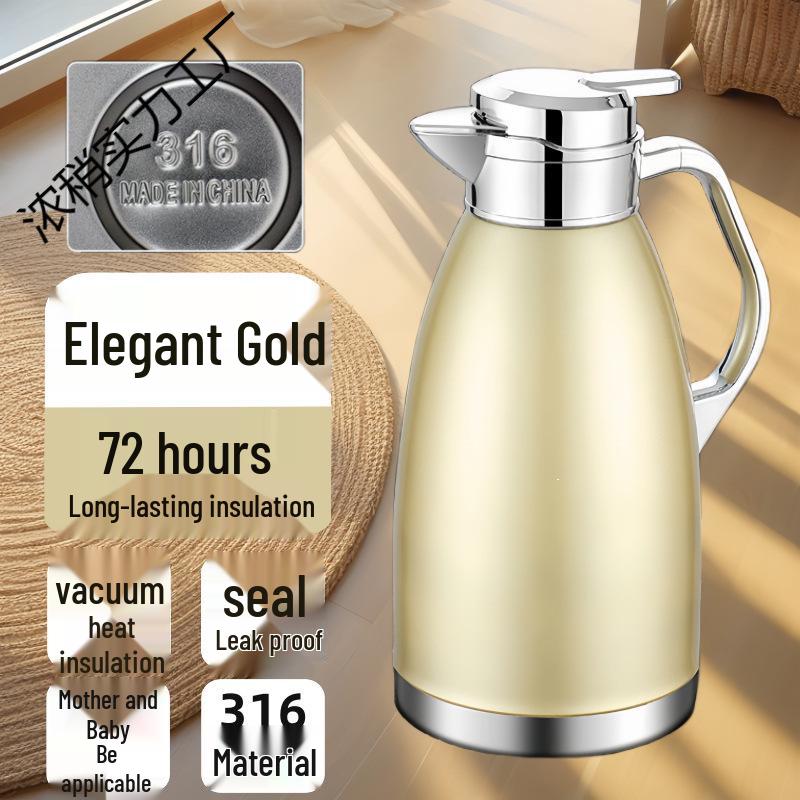 Double-Layer Stainless Steel Insulated Kettle and Anti-Scald Hot Water Pot
