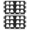 2 Pcs Toolbox Mounting Plate Suitable for Mli Packout Toolbox Wall Or Floor Mount Metal Mounting Base