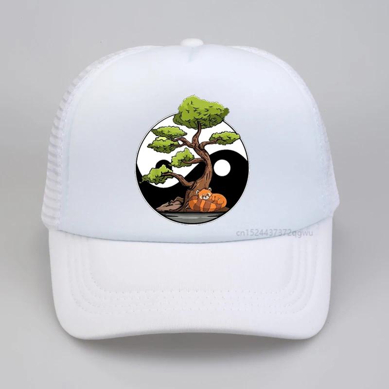 Yin Yang Bonsai Tao Taoism Spiritual Zen Meditate Baseball Cap Summer Fashion Mesh Trucker Caps Casual Adjustable Snapback Hats