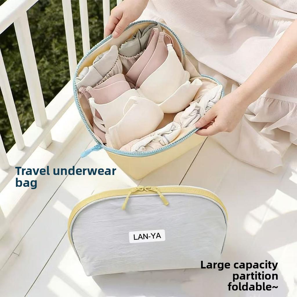 Fashion Portable Underwear Panties Storage Bag Light Luxury Travel Storage Bag Clothing Organizing Storage Bag