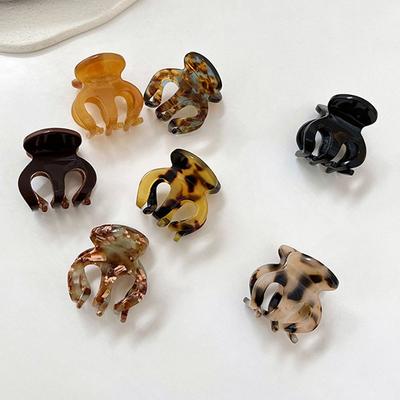 Gripper Fashion Luxury Elegant Women Hair Claw Acetic Acid Small Shark Clip Korean Style Hair Clip
