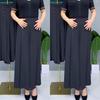 Calças Culottes Casuais de Nove Pontos de Perna Larga e Cintura Alta para Emagrecer para Mulheres Primavera/Verão